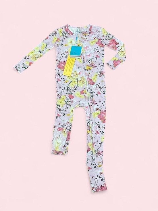 Posh Peanut Other - Posh Peanut Gaia Floral Convertible Footie Sleeper 18–24M Bamboo Zipper Romper